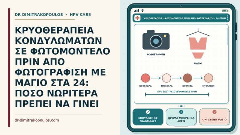 κρυοθεραπεία πριν από φωτογράφιση