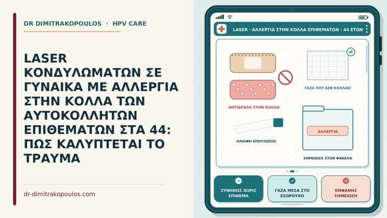 laser με αλλεργία στα αυτοκόλλητα επιθέματα