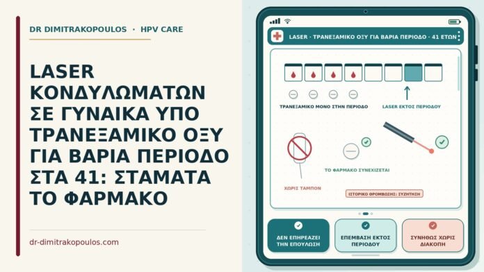 laser υπό τρανεξαμικό οξύ
