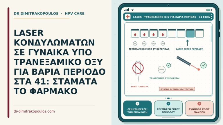 laser υπό τρανεξαμικό οξύ