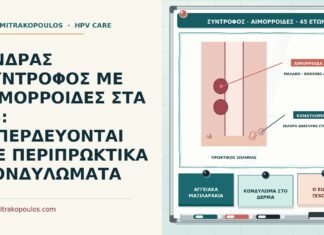 ΑΝΔΡΑΣ ΣΥΝΤΡΟΦΟΣ ΜΕ ΑΙΜΟΡΡΟΙΔΕΣ ΣΤΑ 45: ΜΠΕΡΔΕΥΟΝΤΑΙ ΜΕ ΠΕΡΙΠΡΩΚΤΙΚΑ ΚΟΝΔΥΛΩΜΑΤΑ σύντροφος με αιμορροΐδες