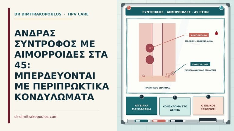 σύντροφος με αιμορροΐδες