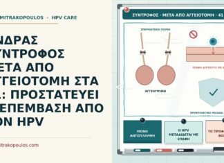 ΑΝΔΡΑΣ ΣΥΝΤΡΟΦΟΣ ΜΕΤΑ ΑΠΟ ΑΓΓΕΙΟΤΟΜΗ ΣΤΑ 41: ΠΡΟΣΤΑΤΕΥΕΙ Η ΕΠΕΜΒΑΣΗ ΑΠΟ ΤΟΝ HPV σύντροφος μετά από αγγειοτομή
