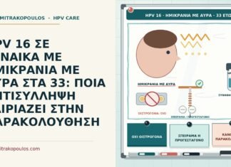 HPV 16 με ημικρανία με αύρα