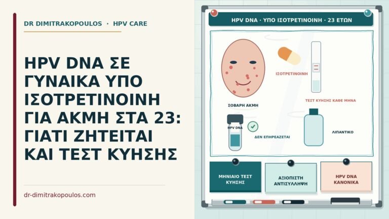 HPV DNA υπό ισοτρετινοΐνη