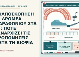 κολποσκόπηση σε δρομέα μαραθωνίου