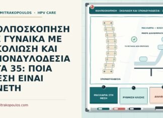 κολποσκόπηση με σπονδυλοδεσία