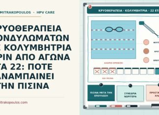 ΚΡΥΟΘΕΡΑΠΕΙΑ ΚΟΝΔΥΛΩΜΑΤΩΝ ΣΕ ΚΟΛΥΜΒΗΤΡΙΑ ΠΡΙΝ ΑΠΟ ΑΓΩΝΑ ΣΤΑ 22: ΠΟΤΕ ΞΑΝΑΜΠΑΙΝΕΙ ΣΤΗΝ ΠΙΣΙΝΑ κρυοθεραπεία σε κολυμβήτρια