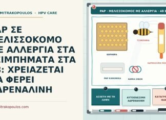 Παπ σε μελισσοκόμο με αλλεργία