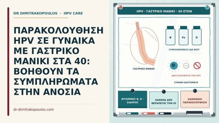 παρακολούθηση HPV μετά από γαστρικό μανίκι