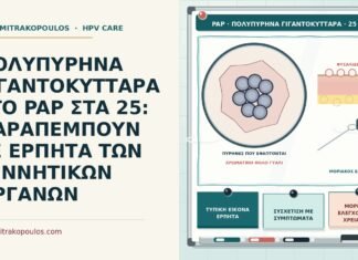 ΠΟΛΥΠΥΡΗΝΑ ΓΙΓΑΝΤΟΚΥΤΤΑΡΑ ΣΤΟ PAP ΣΤΑ 25: ΠΑΡΑΠΕΜΠΟΥΝ ΣΕ ΕΡΠΗΤΑ ΤΩΝ ΓΕΝΝΗΤΙΚΩΝ ΟΡΓΑΝΩΝ πολυπύρηνα γιγαντοκύτταρα στο Παπ