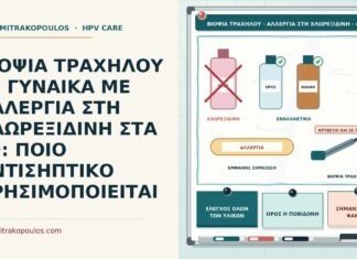 ΒΙΟΨΙΑ ΤΡΑΧΗΛΟΥ ΣΕ ΓΥΝΑΙΚΑ ΜΕ ΑΛΛΕΡΓΙΑ ΣΤΗ ΧΛΩΡΕΞΙΔΙΝΗ ΣΤΑ 49: ΠΟΙΟ ΑΝΤΙΣΗΠΤΙΚΟ ΧΡΗΣΙΜΟΠΟΙΕΙΤΑΙ βιοψία τραχήλου με αλλεργία στη χλωρεξιδίνη