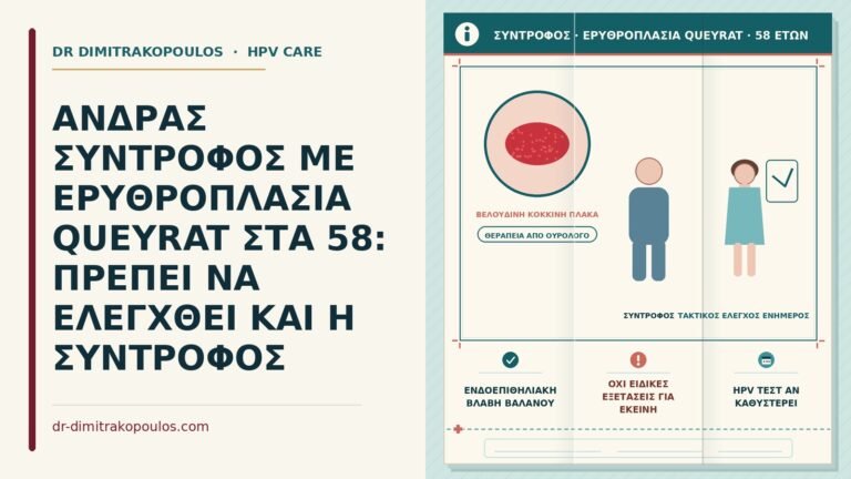 σύντροφος με ερυθροπλασία Queyrat