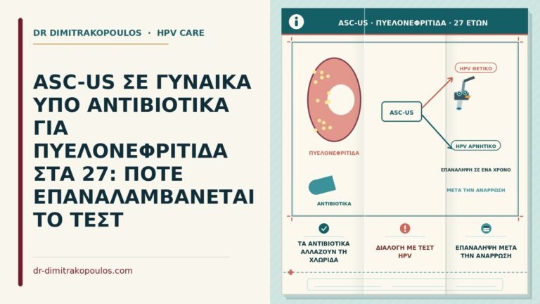 ASC-US κατά τη θεραπεία πυελονεφρίτιδας