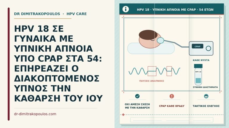 HPV 18 με υπνική άπνοια