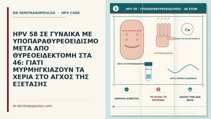 HPV 58 με υποπαραθυρεοειδισμό