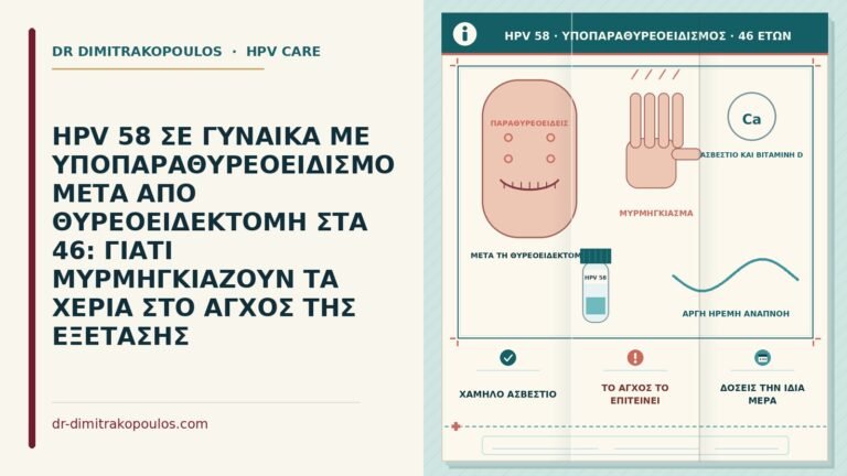 HPV 58 με υποπαραθυρεοειδισμό