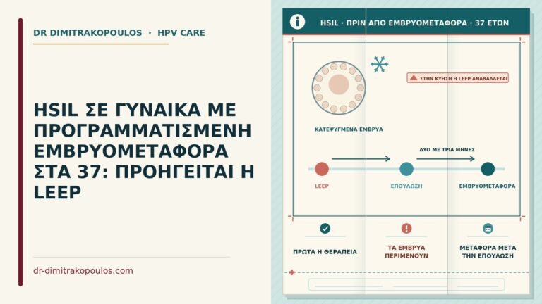 HSIL πριν από εμβρυομεταφορά