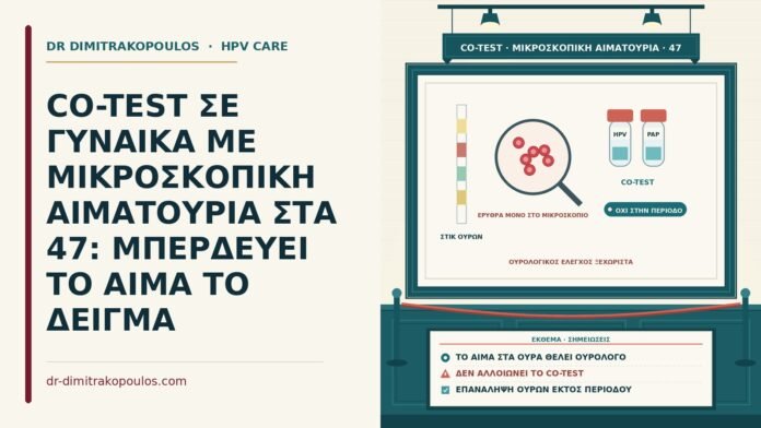 co-test με μικροσκοπική αιματουρία