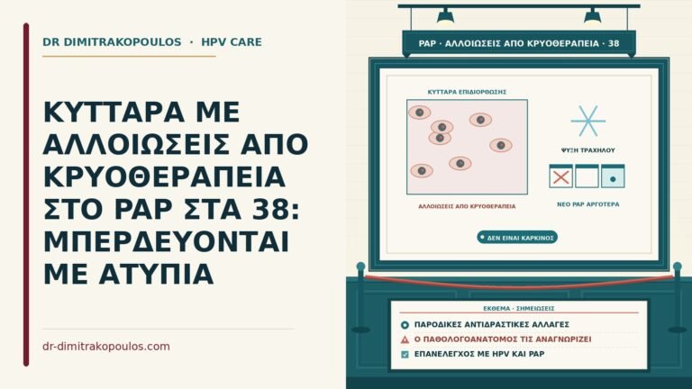 αλλοιώσεις από κρυοθεραπεία στο Παπ