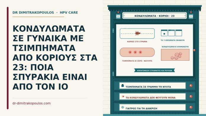 κονδυλώματα και τσιμπήματα κοριών