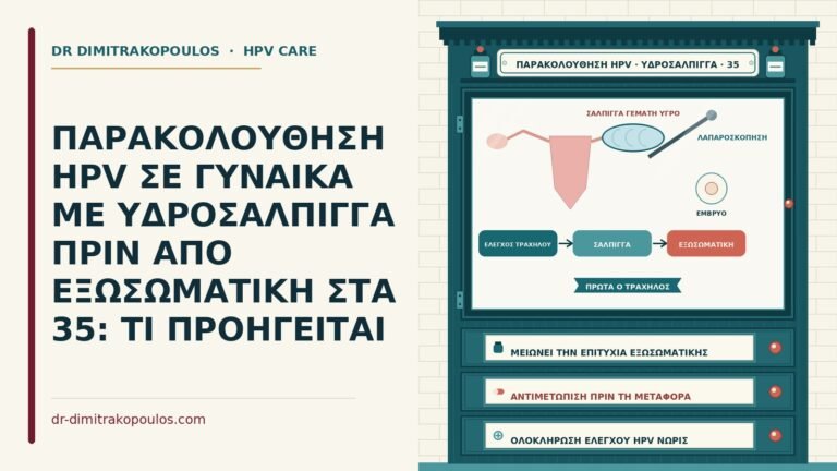 παρακολούθηση HPV με υδροσάλπιγγα