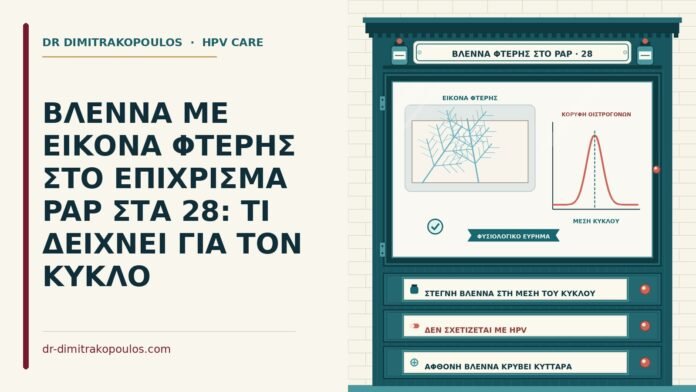 βλέννα με εικόνα φτέρης