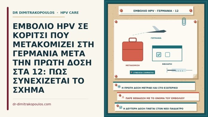 εμβόλιο HPV με μετακόμιση στη Γερμανία