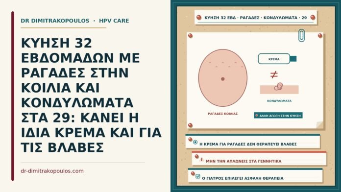 κύηση με ραγάδες και κονδυλώματα