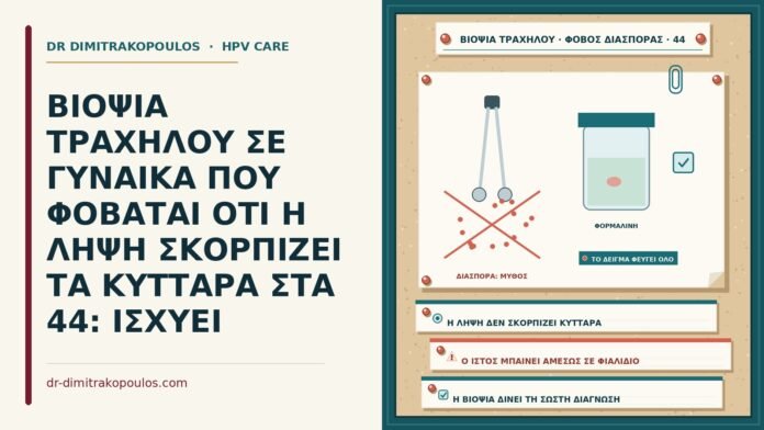 βιοψία τραχήλου και φόβος διασποράς