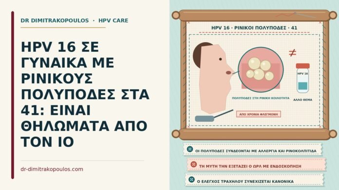 HPV 16 με ρινικούς πολύποδες