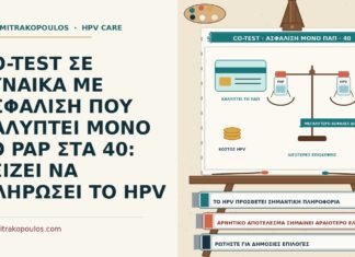 CO-TEST ΣΕ ΓΥΝΑΙΚΑ ΜΕ ΑΣΦΑΛΙΣΗ ΠΟΥ ΚΑΛΥΠΤΕΙ ΜΟΝΟ ΤΟ PAP ΣΤΑ 40: ΑΞΙΖΕΙ ΝΑ ΠΛΗΡΩΣΕΙ ΤΟ HPV co-test όταν η ασφάλιση καλύπτει μόνο Παπ