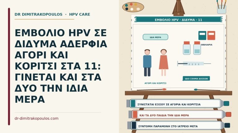 εμβόλιο HPV σε δίδυμα αδέρφια