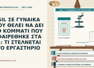 HSIL ΣΕ ΓΥΝΑΙΚΑ ΠΟΥ ΘΕΛΕΙ ΝΑ ΔΕΙ ΤΟ ΚΟΜΜΑΤΙ ΠΟΥ ΑΦΑΙΡΕΘΗΚΕ ΣΤΑ 35: ΤΙ ΣΤΕΛΝΕΤΑΙ ΣΤΟ ΕΡΓΑΣΤΗΡΙΟ HSIL και ιστός που αφαιρέθηκε