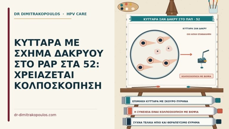 κύτταρα σε σχήμα δάκρυου στο Παπ
