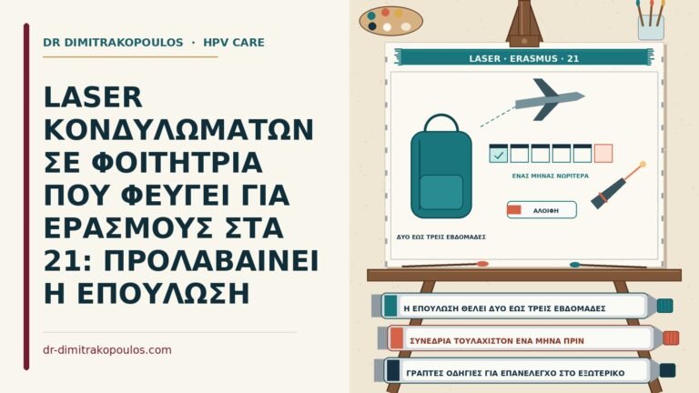 laser κονδυλωμάτων πριν από Erasmus