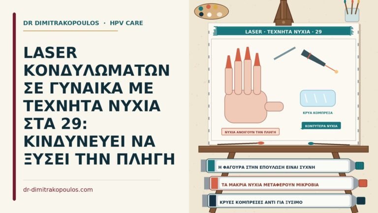 laser κονδυλωμάτων με τεχνητά νύχια