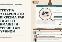 ΣΥΓΚΥΤΙΑ ΚΥΤΤΑΡΩΝ ΣΤΟ ΕΠΙΧΡΙΣΜΑ PAP ΣΤΑ 46: ΤΙ ΣΗΜΑΙΝΕΙ Η ΣΥΡΡΟΗ ΤΩΝ ΠΥΡΗΝΩΝ συγκύτια κυττάρων στο Παπ