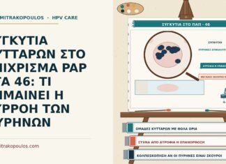 ΣΥΓΚΥΤΙΑ ΚΥΤΤΑΡΩΝ ΣΤΟ ΕΠΙΧΡΙΣΜΑ PAP ΣΤΑ 46: ΤΙ ΣΗΜΑΙΝΕΙ Η ΣΥΡΡΟΗ ΤΩΝ ΠΥΡΗΝΩΝ συγκύτια κυττάρων στο Παπ