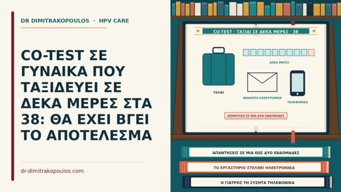 CO-TEST ΣΕ ΓΥΝΑΙΚΑ ΠΟΥ ΤΑΞΙΔΕΥΕΙ ΣΕ ΔΕΚΑ ΜΕΡΕΣ ΣΤΑ 38: ΘΑ ΕΧΕΙ ΒΓΕΙ ΤΟ ΑΠΟΤΕΛΕΣΜΑ co-test πριν από ταξίδι σε δέκα μέρες