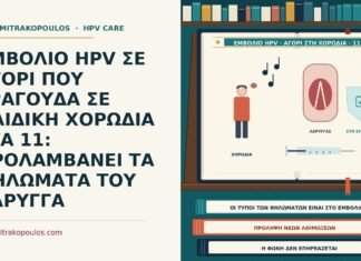 ΕΜΒΟΛΙΟ HPV ΣΕ ΑΓΟΡΙ ΠΟΥ ΤΡΑΓΟΥΔΑ ΣΕ ΠΑΙΔΙΚΗ ΧΟΡΩΔΙΑ ΣΤΑ 11: ΠΡΟΛΑΜΒΑΝΕΙ ΤΑ ΘΗΛΩΜΑΤΑ ΤΟΥ ΛΑΡΥΓΓΑ εμβόλιο HPV σε αγόρι που τραγουδά σε χορωδία