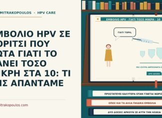 ΕΜΒΟΛΙΟ HPV ΣΕ ΚΟΡΙΤΣΙ ΠΟΥ ΡΩΤΑ ΓΙΑΤΙ ΤΟ ΚΑΝΕΙ ΤΟΣΟ ΜΙΚΡΗ ΣΤΑ 10: ΤΙ ΤΗΣ ΑΠΑΝΤΑΜΕ εμβόλιο HPV σε κορίτσι που ρωτά γιατί τόσο μικρή