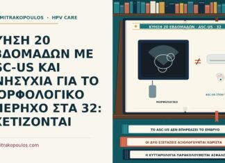 ΚΥΗΣΗ 20 ΕΒΔΟΜΑΔΩΝ ΜΕ ASC-US ΚΑΙ ΑΝΗΣΥΧΙΑ ΓΙΑ ΤΟ ΜΟΡΦΟΛΟΓΙΚΟ ΥΠΕΡΗΧΟ ΣΤΑ 32: ΣΧΕΤΙΖΟΝΤΑΙ κύηση 20 εβδομάδων με ASC-US και μορφολογικό υπερηχογράφημα
