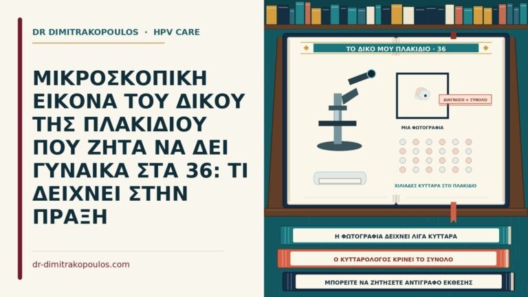 μικροσκοπική εικόνα του δικού της πλακιδίου