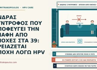 ΑΝΔΡΑΣ ΣΥΝΤΡΟΦΟΣ ΠΟΥ ΑΠΟΦΕΥΓΕΙ ΤΗΝ ΕΠΑΦΗ ΑΠΟ ΕΝΟΧΕΣ ΣΤΑ 39: ΧΡΕΙΑΖΕΤΑΙ ΑΠΟΧΗ ΛΟΓΩ HPV αποχή και ενοχές για τον HPV στο ζευγάρι
