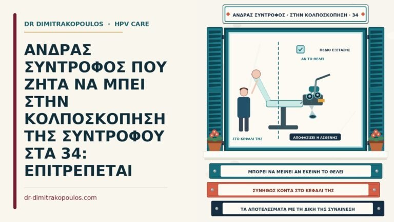 σύντροφος στην κολποσκόπηση