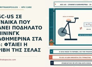 ASC-US ΣΕ ΓΥΝΑΙΚΑ ΠΟΥ ΚΑΝΕΙ ΠΟΔΗΛΑΤΟ ΣΠΙΝΙΝΓΚ ΚΑΘΗΜΕΡΙΝΑ ΣΤΑ 35: ΦΤΑΙΕΙ Η ΤΡΙΒΗ ΤΗΣ ΣΕΛΑΣ ASC-US και ποδήλατο spinning