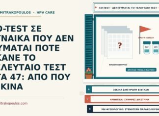 CO-TEST ΣΕ ΓΥΝΑΙΚΑ ΠΟΥ ΔΕΝ ΘΥΜΑΤΑΙ ΠΟΤΕ ΕΚΑΝΕ ΤΟ ΤΕΛΕΥΤΑΙΟ ΤΕΣΤ ΣΤΑ 47: ΑΠΟ ΠΟΥ ΞΕΚΙΝΑ co-test χωρίς γνωστό ιστορικό