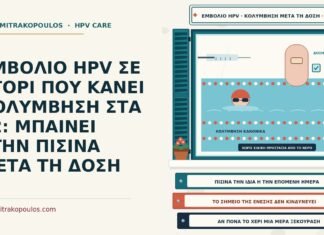 ΕΜΒΟΛΙΟ HPV ΣΕ ΑΓΟΡΙ ΠΟΥ ΚΑΝΕΙ ΚΟΛΥΜΒΗΣΗ ΣΤΑ 12: ΜΠΑΙΝΕΙ ΣΤΗΝ ΠΙΣΙΝΑ ΜΕΤΑ ΤΗ ΔΟΣΗ κολύμβηση μετά το εμβόλιο HPV
