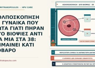 δύο βιοψίες στην κολποσκόπηση